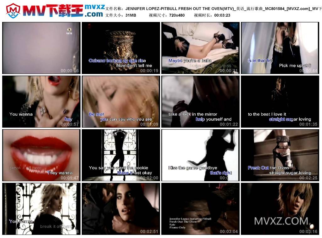 JENNIFER LOPEZ-PITBULL FRESH OUT THE OVEN(MTV)_英语_流行歌曲_MC801584